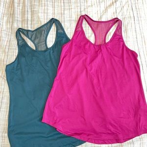 Old navy active racer back tank tops